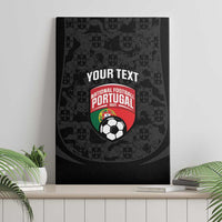 Custom Portugal Football Canvas Wall Art 2026 Come On Selecao das Quinas - Black - Wonder Print Shop