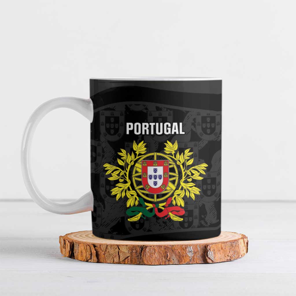 Custom Portugal Football Ceramic Mug 2026 Come On Selecao das Quinas - Black - Wonder Print Shop