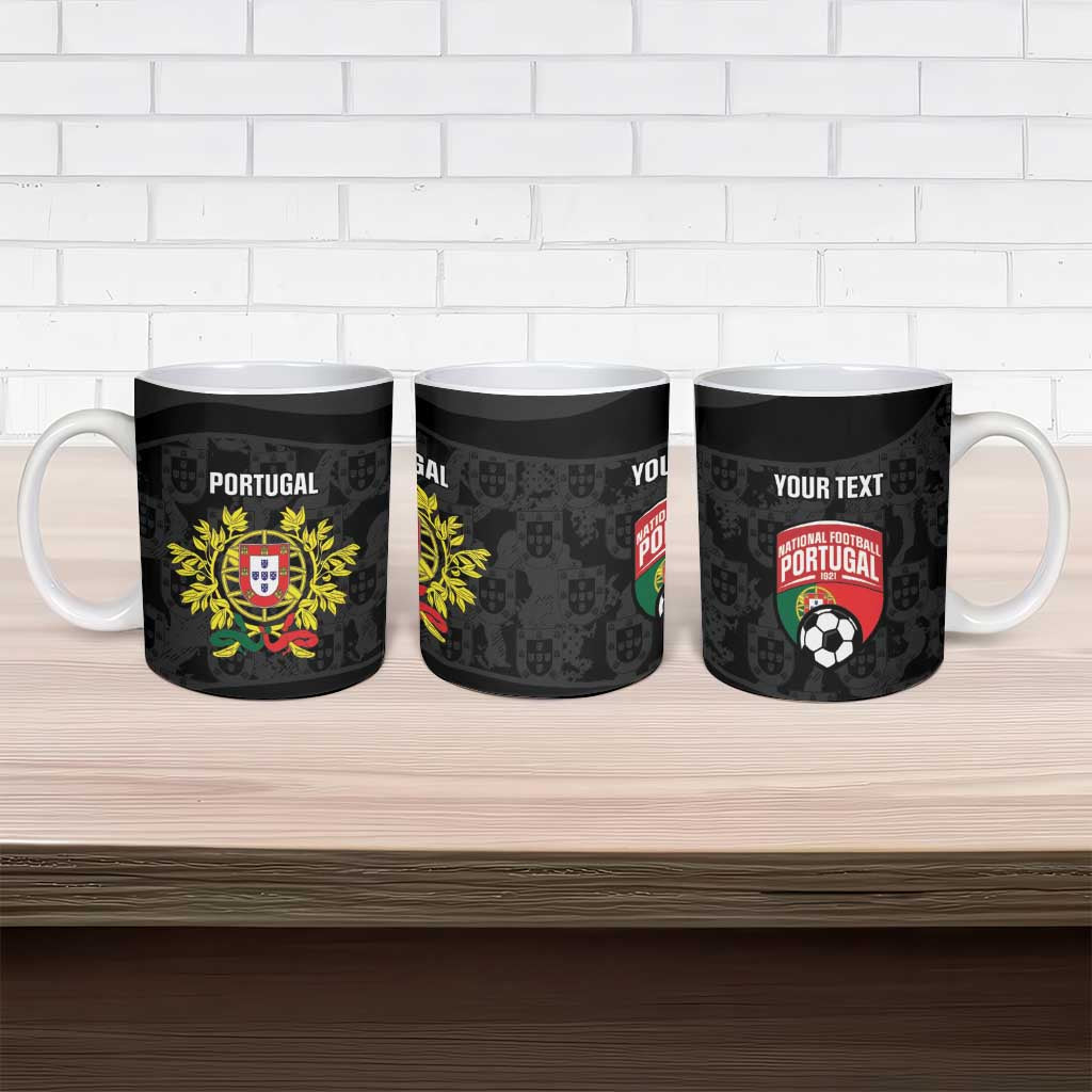 Custom Portugal Football Ceramic Mug 2026 Come On Selecao das Quinas - Black - Wonder Print Shop