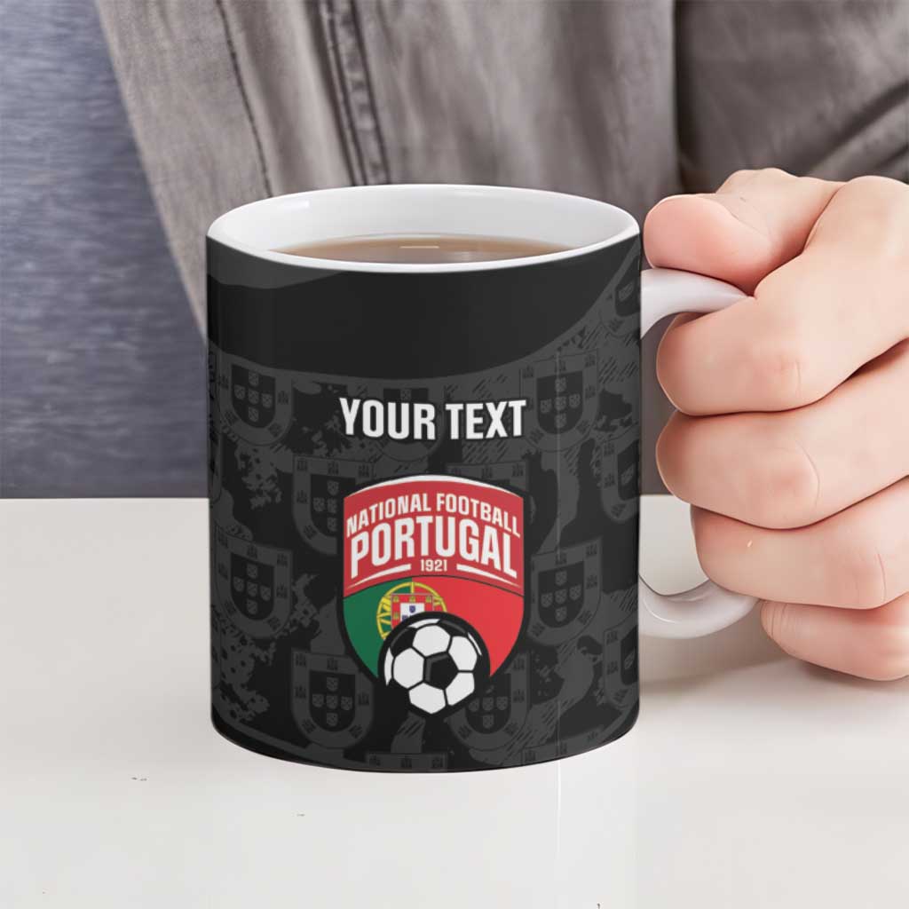 Custom Portugal Football Ceramic Mug 2026 Come On Selecao das Quinas - Black - Wonder Print Shop