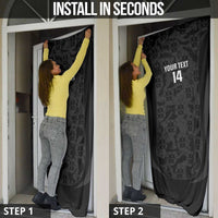 Custom Portugal Football Door Cover 2026 Come On Selecao das Quinas - Black - Wonder Print Shop