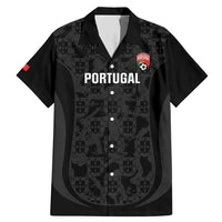 Custom Portugal Football Family Matching Mermaid Dress and Hawaiian Shirt 2026 Come On Selecao das Quinas - Black - Wonder Print Shop