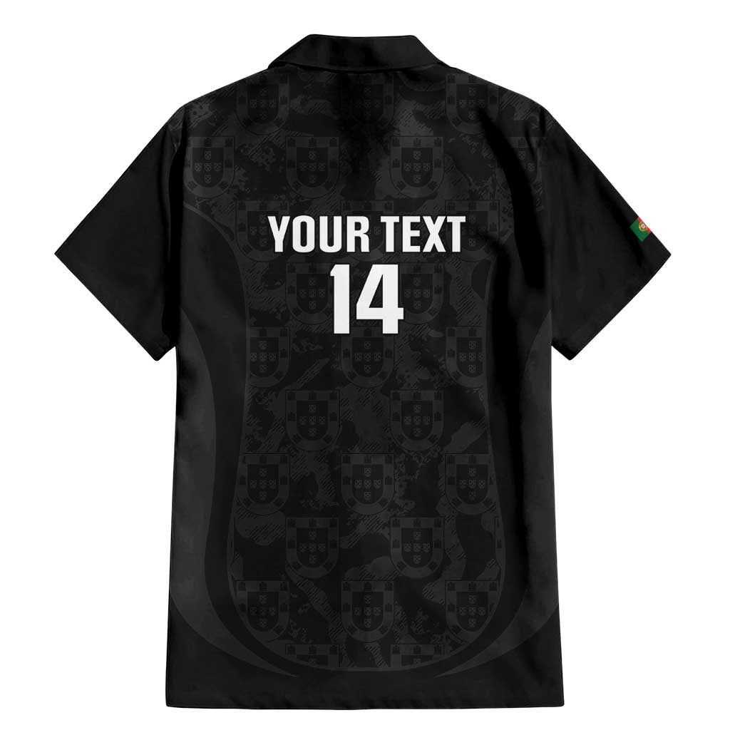 Custom Portugal Football Family Matching Mermaid Dress and Hawaiian Shirt 2026 Come On Selecao das Quinas - Black - Wonder Print Shop