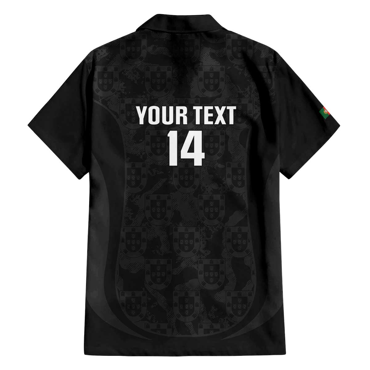 Custom Portugal Football Family Matching Off The Shoulder Long Sleeve Dress and Hawaiian Shirt 2026 Come On Selecao das Quinas - Black - Wonder Print Shop