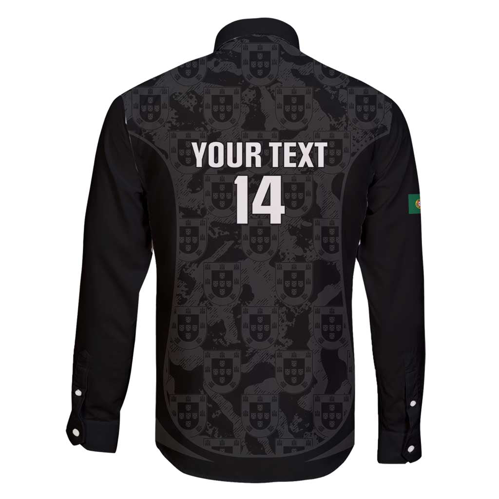 Custom Portugal Football Family Matching Off Shoulder Short Dress and Hawaiian Shirt 2026 Come On Selecao das Quinas - Black - Wonder Print Shop