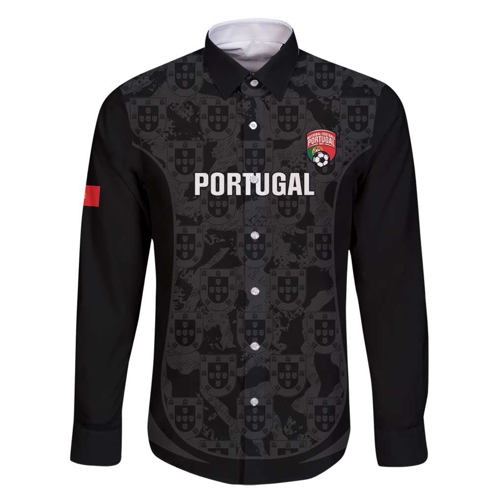 Custom Portugal Football Family Matching Puletasi and Hawaiian Shirt 2026 Come On Selecao das Quinas - Black - Wonder Print Shop