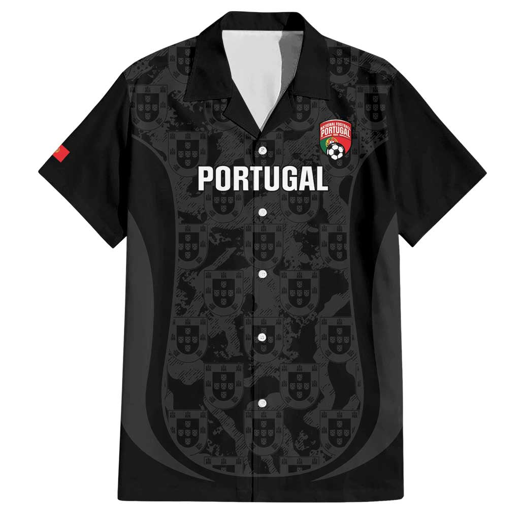 Custom Portugal Football Family Matching Short Sleeve Bodycon Dress and Hawaiian Shirt 2026 Come On Selecao das Quinas - Black - Wonder Print Shop