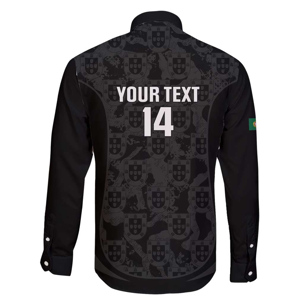 Custom Portugal Football Family Matching Short Sleeve Bodycon Dress and Hawaiian Shirt 2026 Come On Selecao das Quinas - Black - Wonder Print Shop