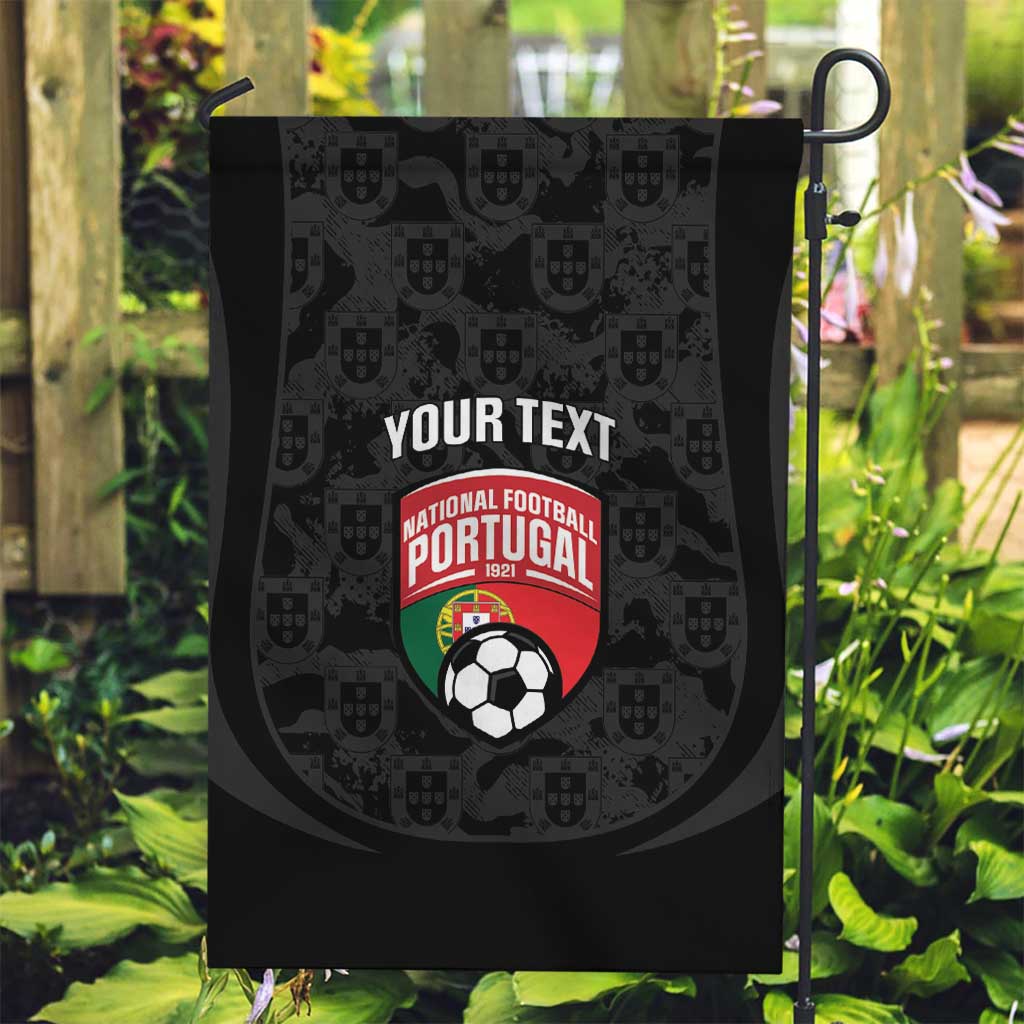 Custom Portugal Football Garden Flag 2026 Come On Selecao das Quinas - Black - Wonder Print Shop