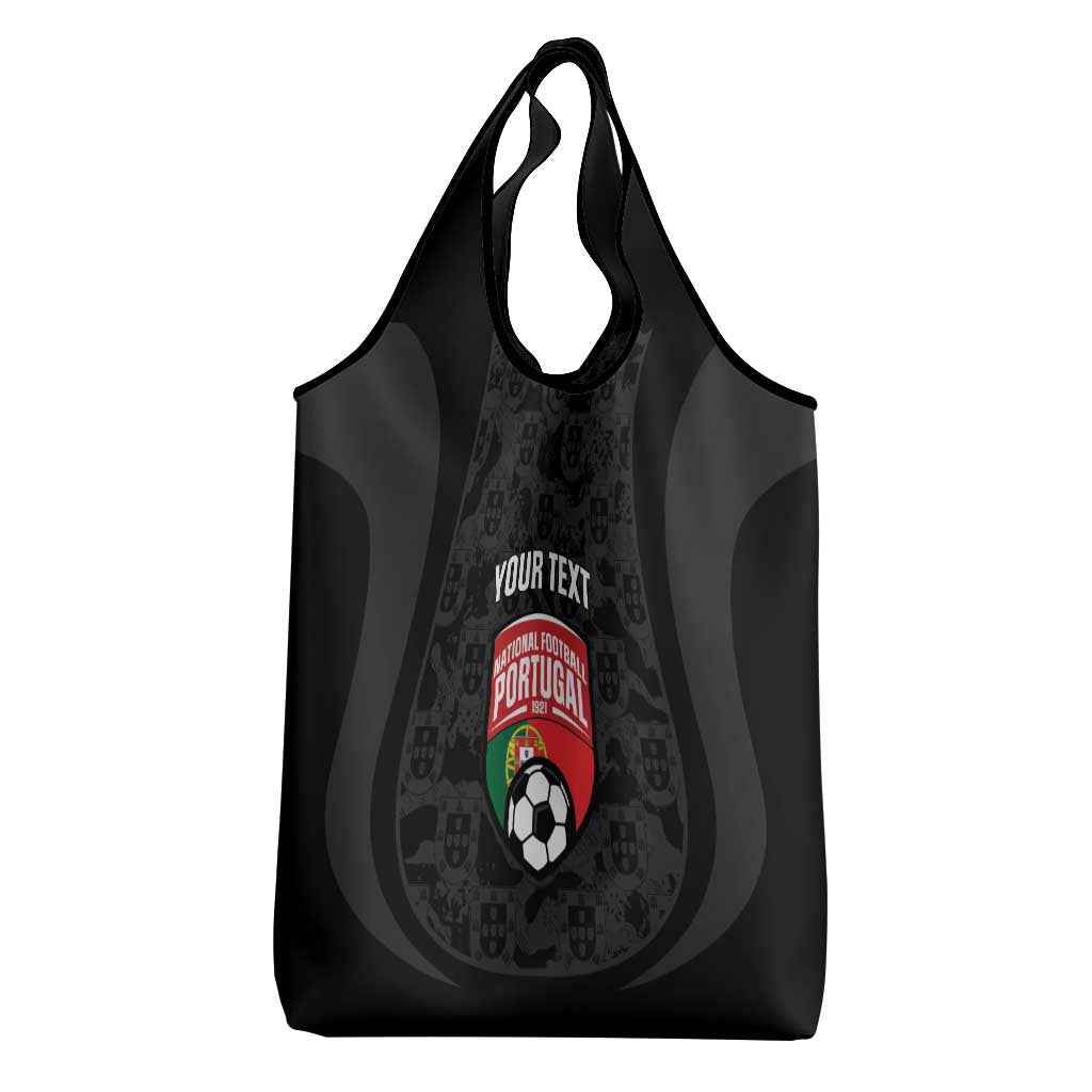 Custom Portugal Football Grocery Bag 2026 Come On Selecao das Quinas - Black - Wonder Print Shop