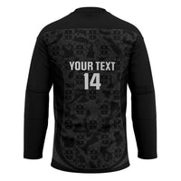 Custom Portugal Football Hockey Jersey 2026 Come On Selecao das Quinas - Black - Wonder Print Shop