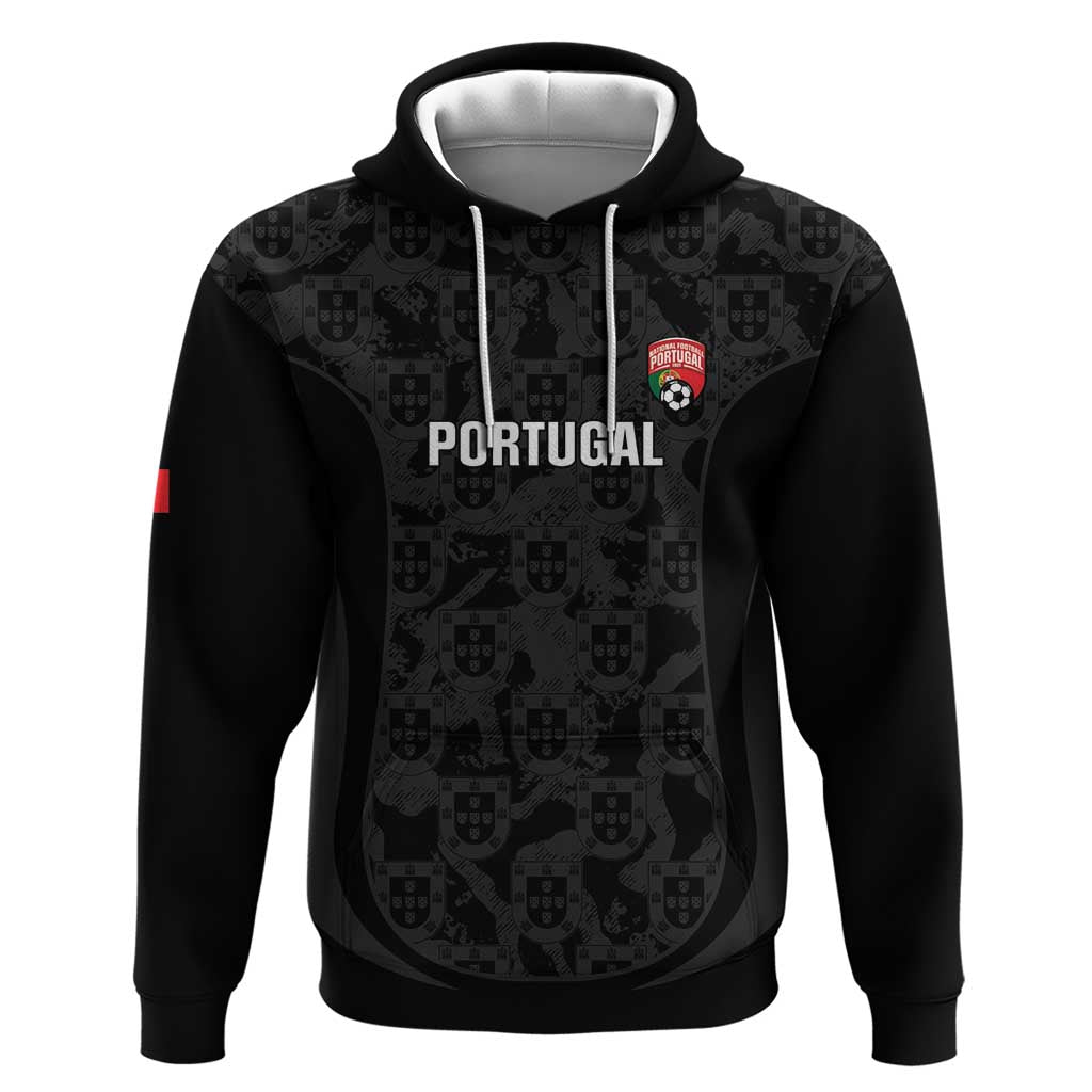 Custom Portugal Football Hoodie 2026 Come On Selecao das Quinas - Black - Wonder Print Shop
