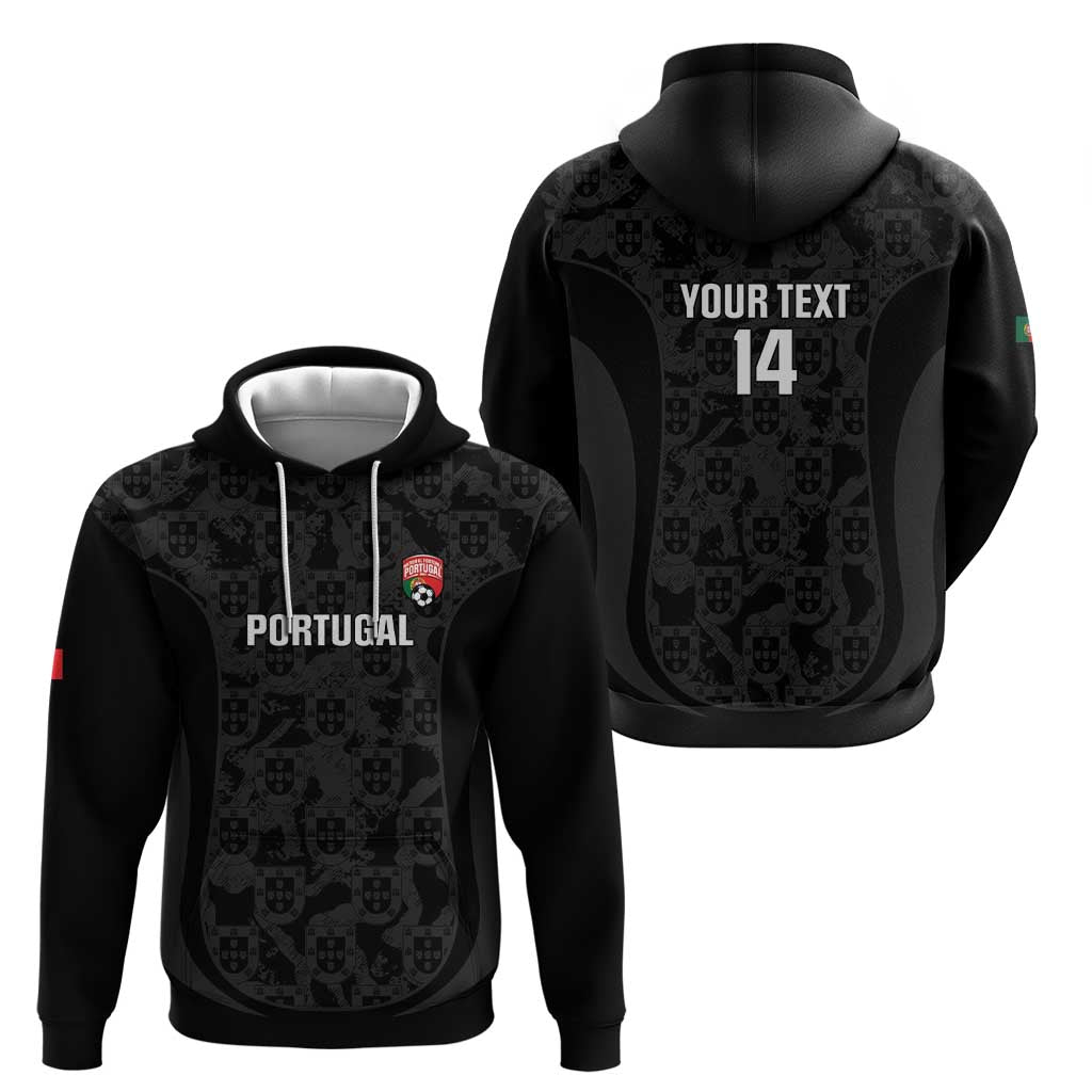 Custom Portugal Football Hoodie 2026 Come On Selecao das Quinas - Black - Wonder Print Shop