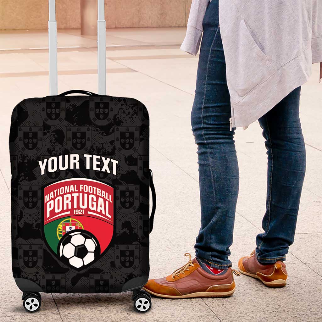 Custom Portugal Football Luggage Cover 2026 Come On Selecao das Quinas - Black - Wonder Print Shop