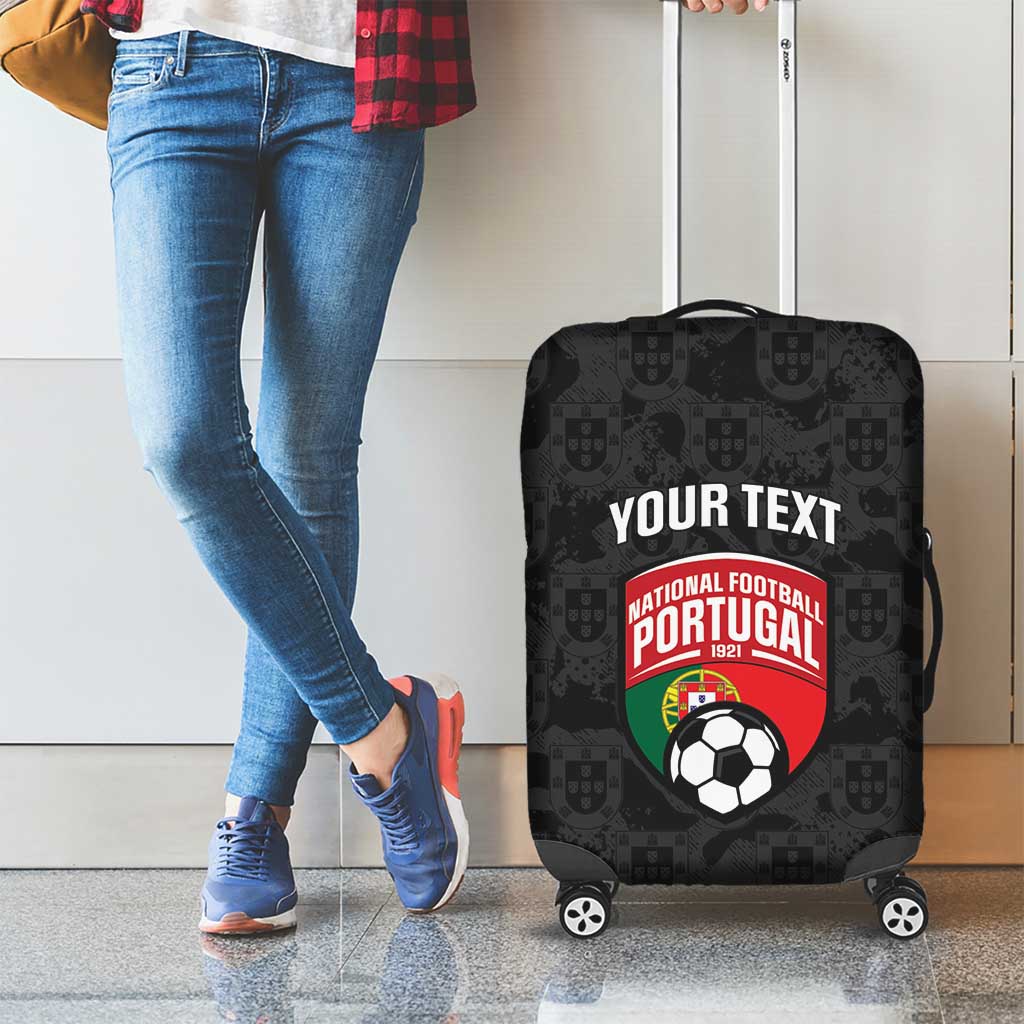 Custom Portugal Football Luggage Cover 2026 Come On Selecao das Quinas - Black - Wonder Print Shop