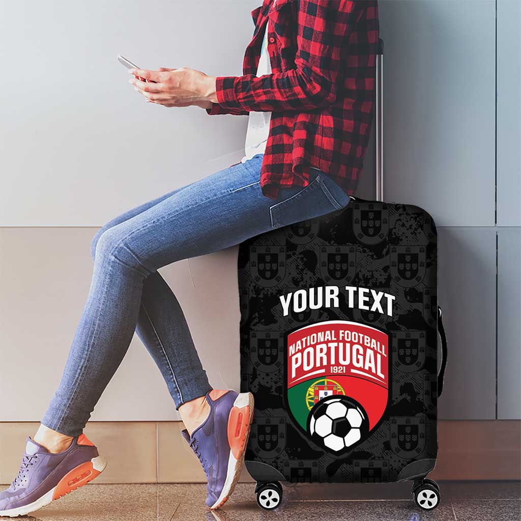 Custom Portugal Football Luggage Cover 2026 Come On Selecao das Quinas - Black - Wonder Print Shop