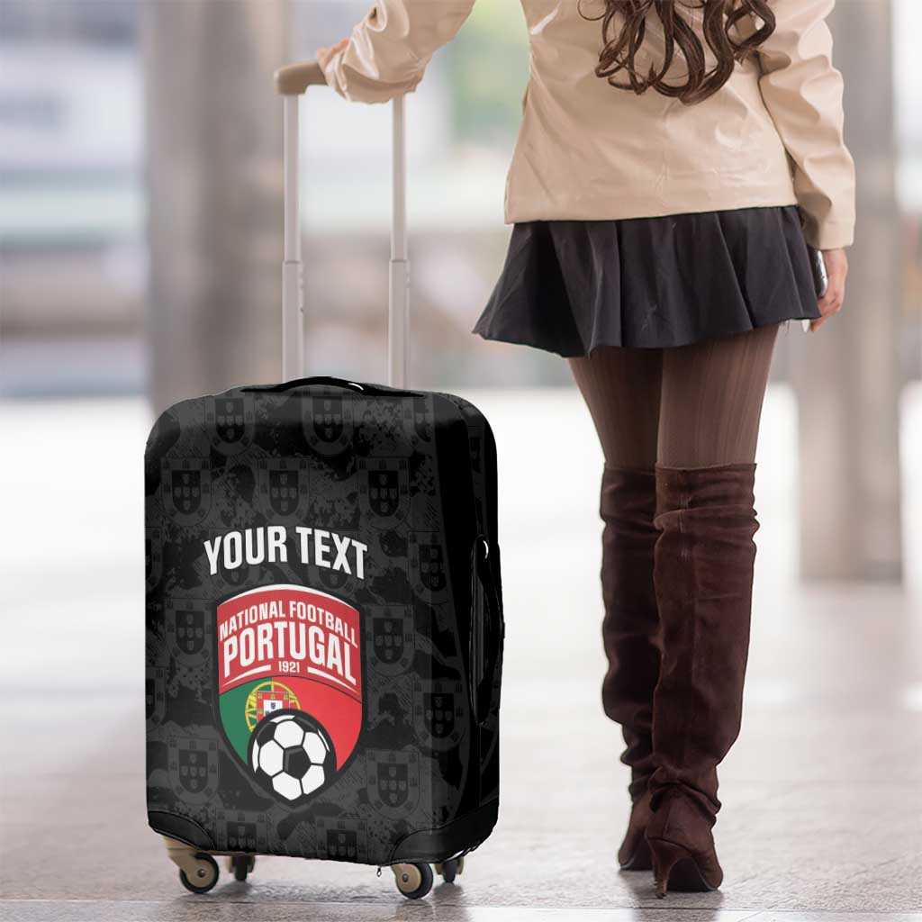 Custom Portugal Football Luggage Cover 2026 Come On Selecao das Quinas - Black - Wonder Print Shop