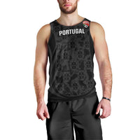 Custom Portugal Football Men Tank Top 2026 Come On Selecao das Quinas - Black - Wonder Print Shop