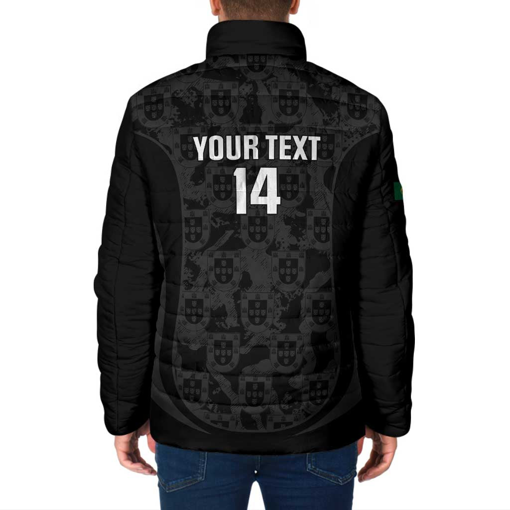 Custom Portugal Football Padded Jacket 2026 Come On Selecao das Quinas - Black - Wonder Print Shop