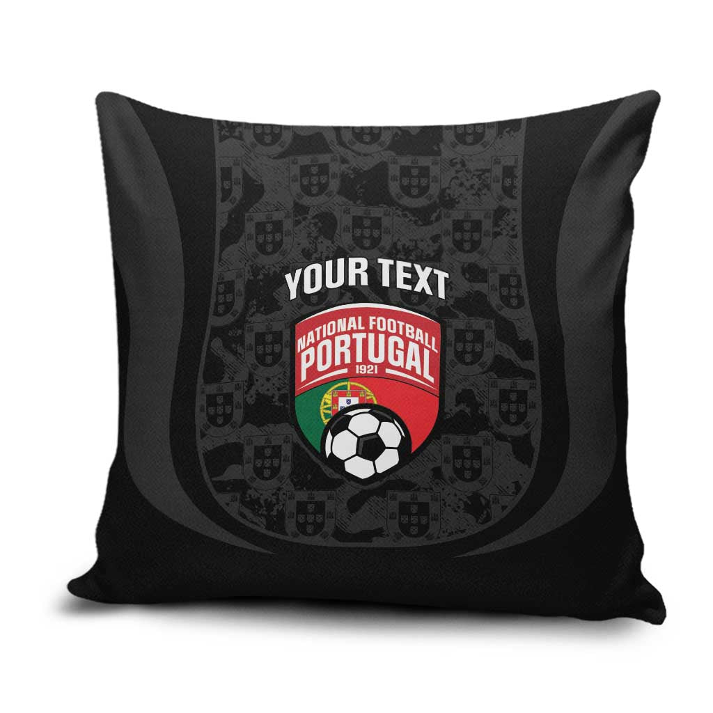Custom Portugal Football Pillow Cover 2026 Come On Selecao das Quinas - Black - Wonder Print Shop