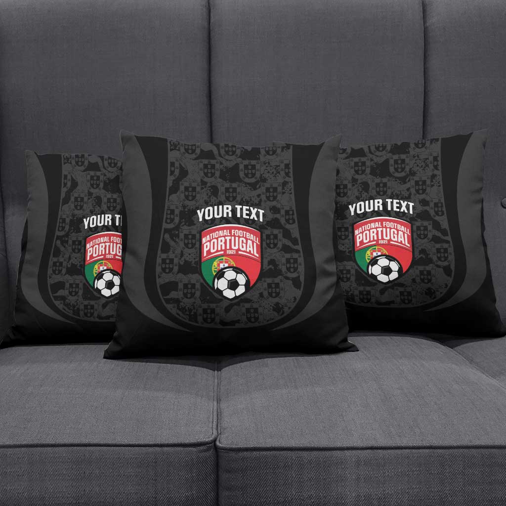 Custom Portugal Football Pillow Cover 2026 Come On Selecao das Quinas - Black - Wonder Print Shop
