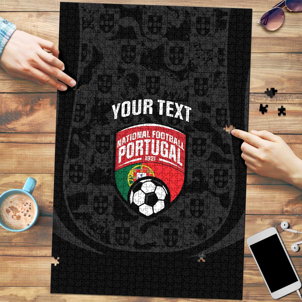 Custom Portugal Football Puzzle 2026 Come On Selecao das Quinas - Black - Wonder Print Shop