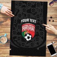Custom Portugal Football Puzzle 2026 Come On Selecao das Quinas - Black - Wonder Print Shop