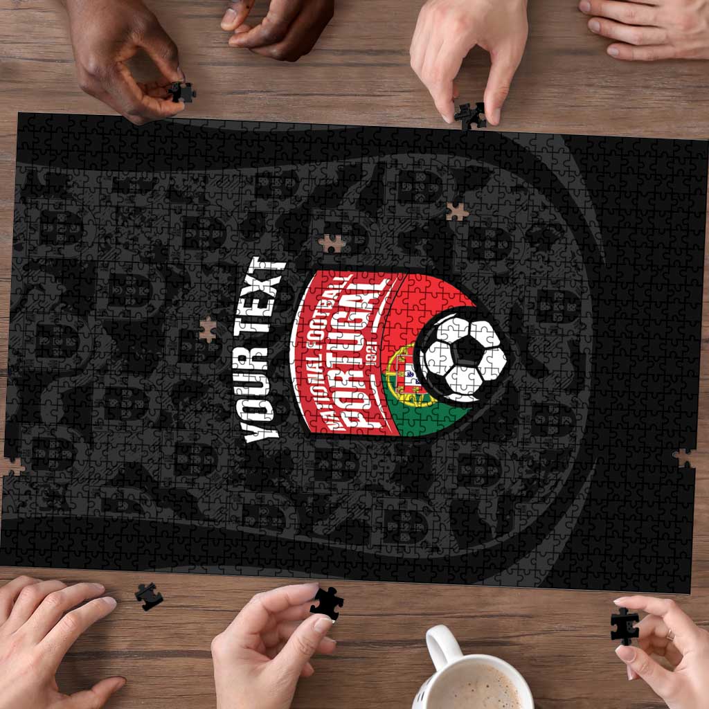 Custom Portugal Football Puzzle 2026 Come On Selecao das Quinas - Black - Wonder Print Shop