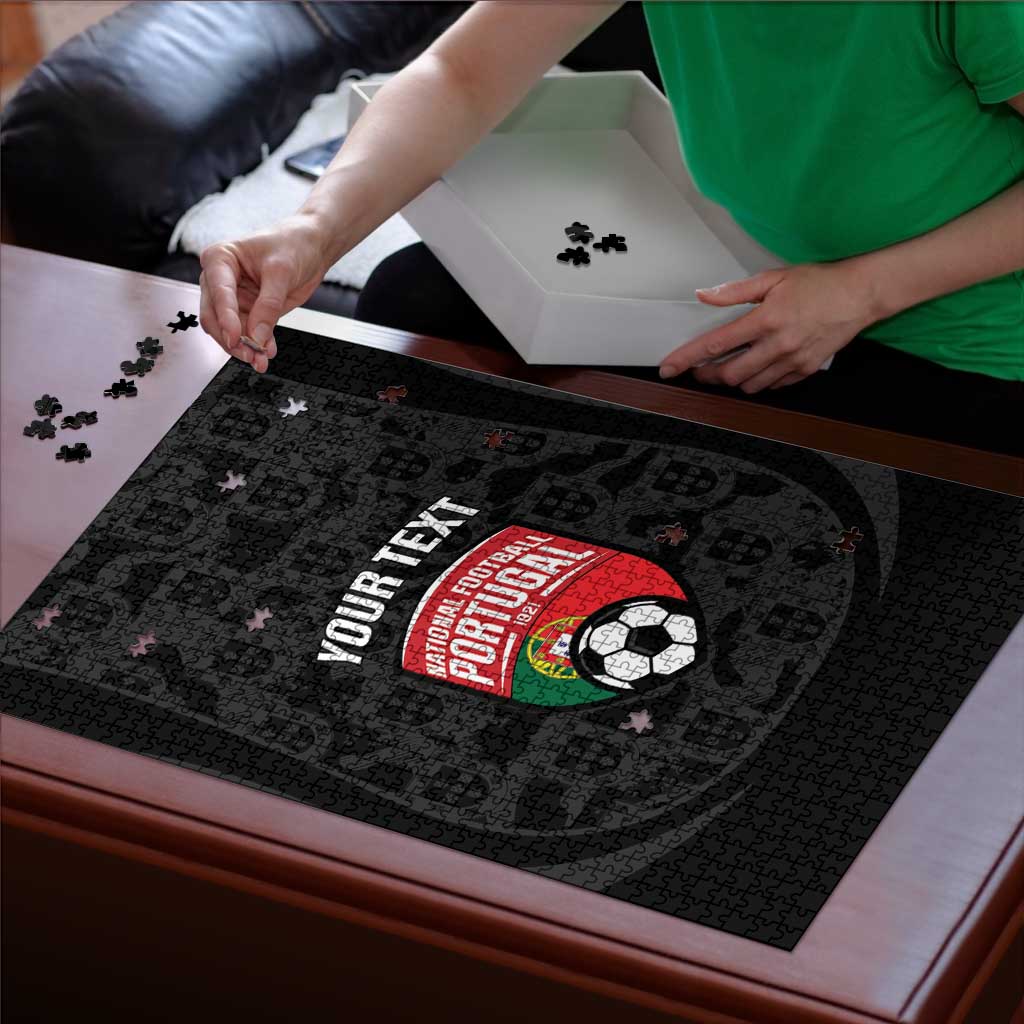 Custom Portugal Football Puzzle 2026 Come On Selecao das Quinas - Black - Wonder Print Shop