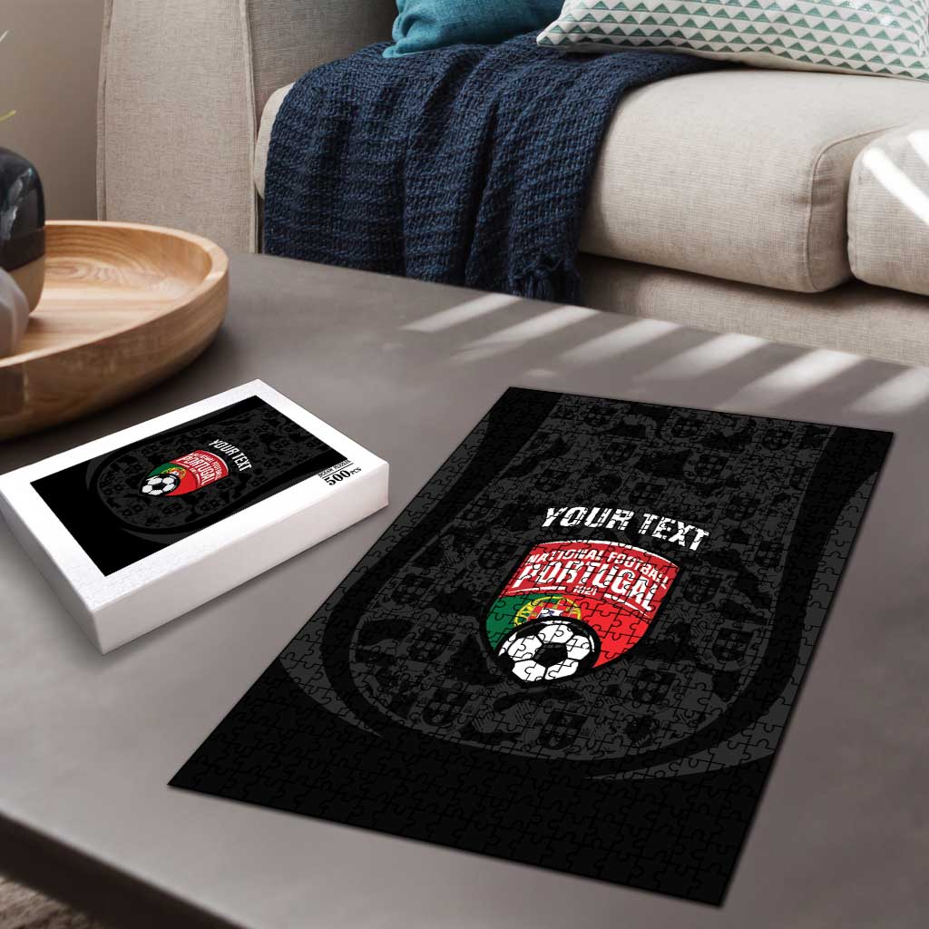 Custom Portugal Football Puzzle 2026 Come On Selecao das Quinas - Black - Wonder Print Shop