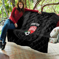 Custom Portugal Football Quilt 2026 Come On Selecao das Quinas - Black - Wonder Print Shop