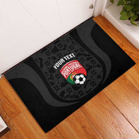 Custom Portugal Football Rubber Doormat 2026 Come On Selecao das Quinas - Black - Wonder Print Shop