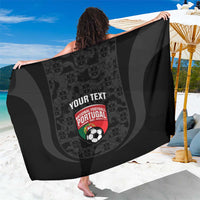 Custom Portugal Football Sarong 2026 Come On Selecao das Quinas - Black - Wonder Print Shop