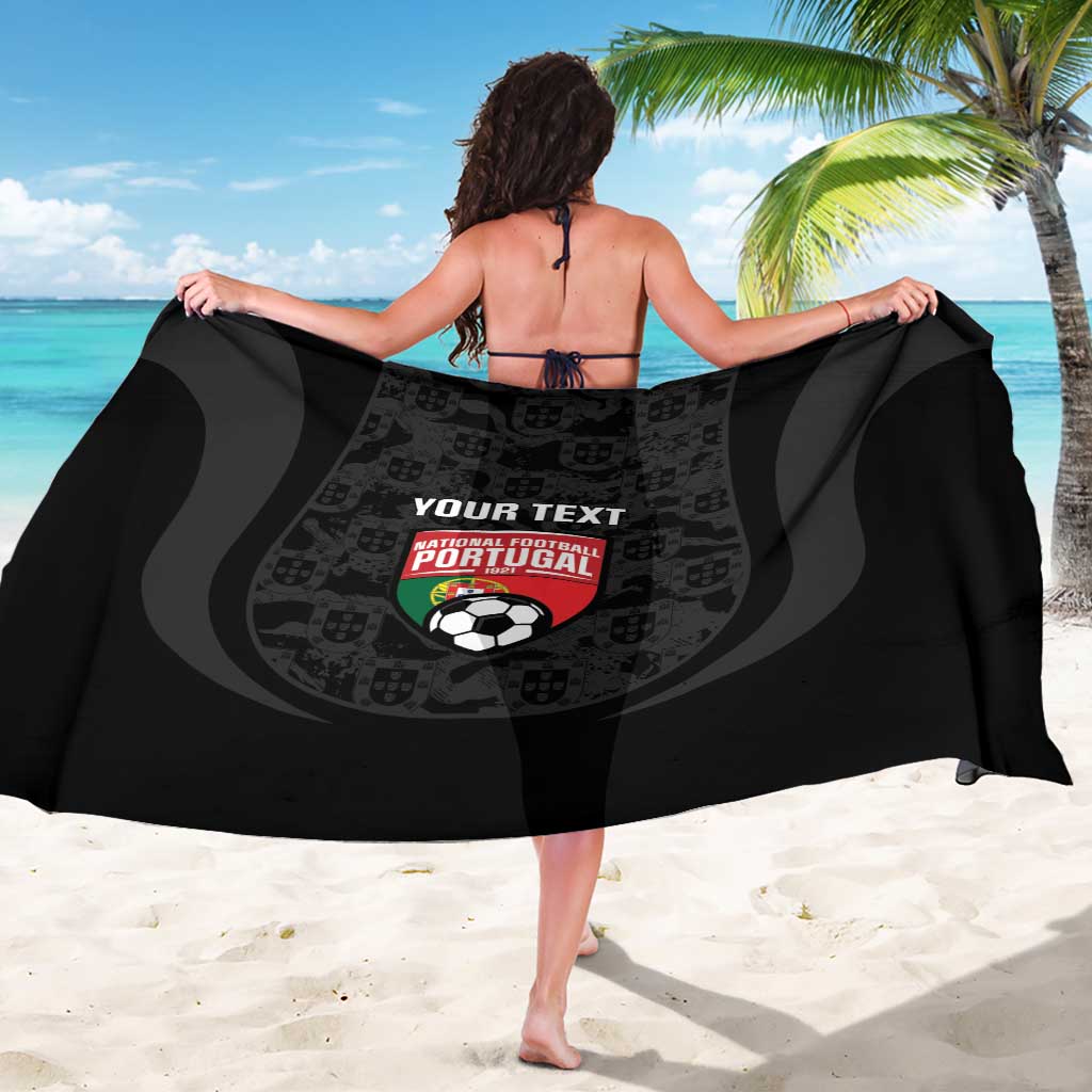Custom Portugal Football Sarong 2026 Come On Selecao das Quinas - Black - Wonder Print Shop