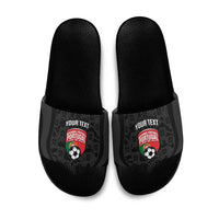 Custom Portugal Football Slide Sandals 2026 Come On Selecao das Quinas - Black - Wonder Print Shop
