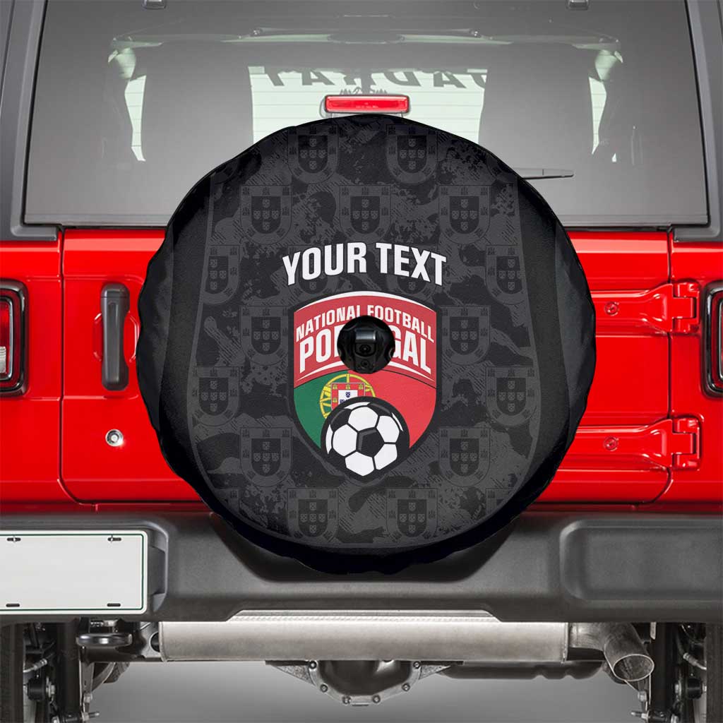 Custom Portugal Football Spare Tire Cover 2026 Come On Selecao das Quinas - Black - Wonder Print Shop