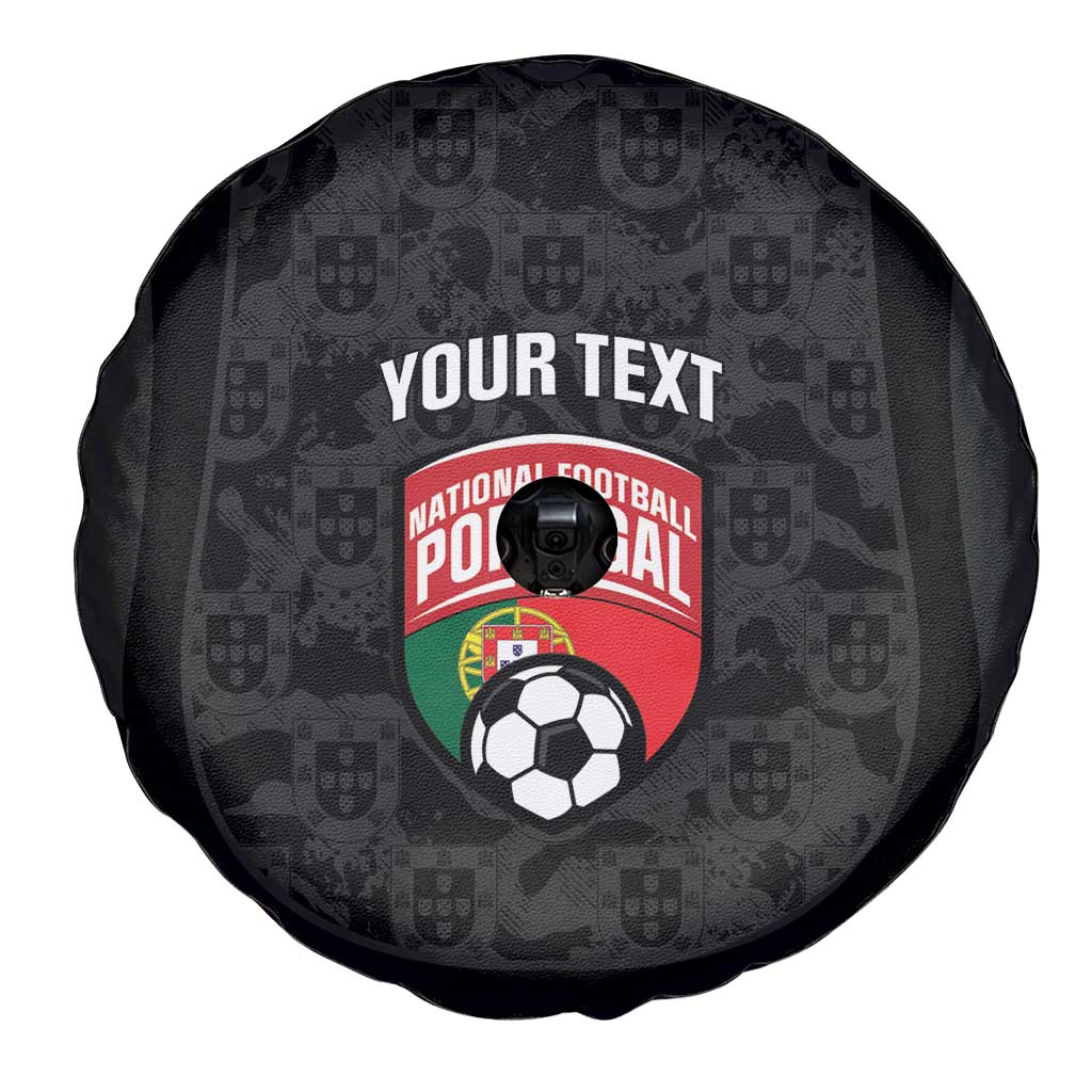 Custom Portugal Football Spare Tire Cover 2026 Come On Selecao das Quinas - Black - Wonder Print Shop