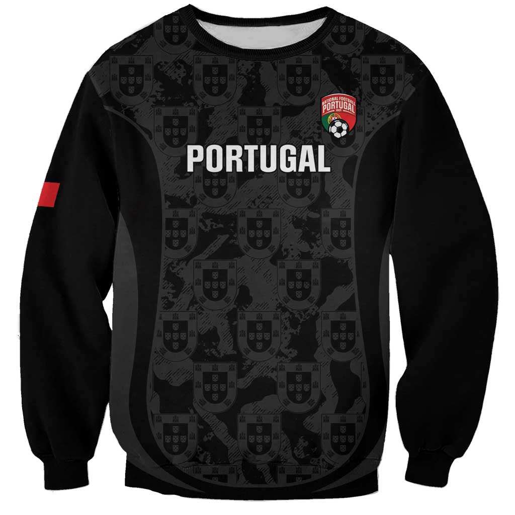 Custom Portugal Football Sweatshirt 2026 Come On Selecao das Quinas - Black - Wonder Print Shop