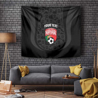Custom Portugal Football Tapestry 2026 Come On Selecao das Quinas - Black - Wonder Print Shop