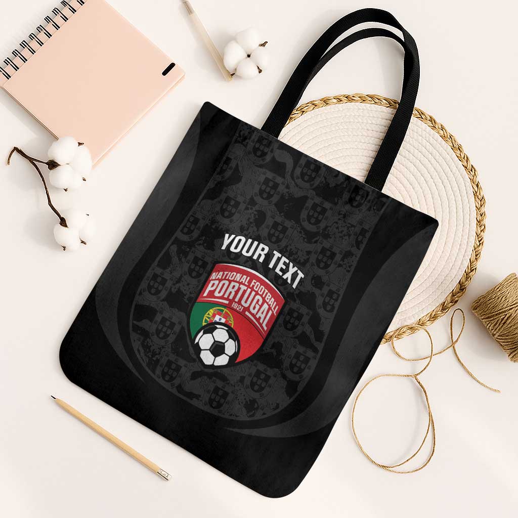 Custom Portugal Football Tote Bag 2026 Come On Selecao das Quinas - Black - undefined