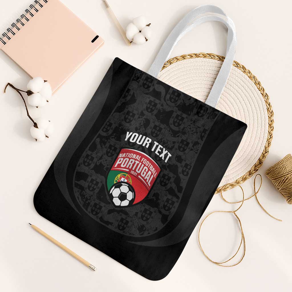 Custom Portugal Football Tote Bag 2026 Come On Selecao das Quinas - Black - undefined