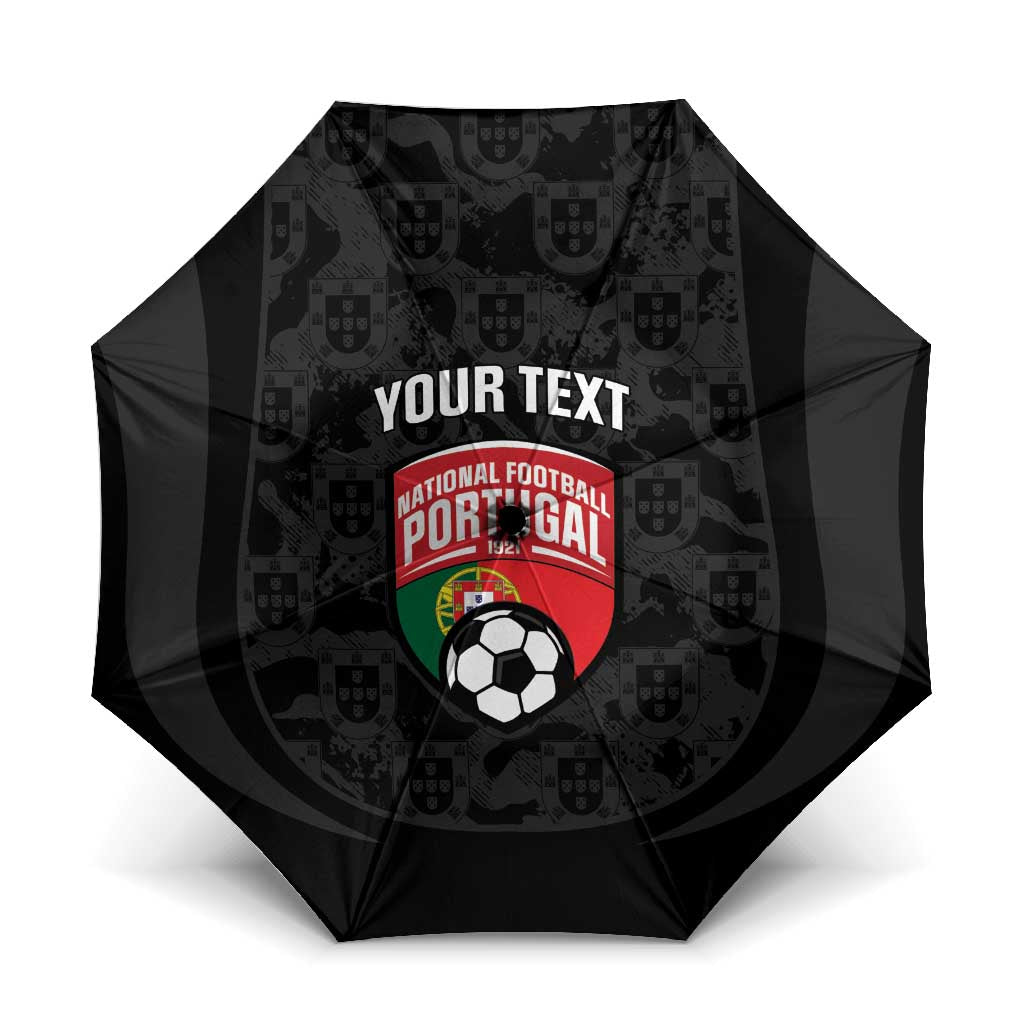 Custom Portugal Football Umbrella 2026 Come On Selecao das Quinas - Black - Wonder Print Shop