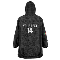 Custom Portugal Football Wearable Blanket Hoodie 2026 Come On Selecao das Quinas - Black - Wonder Print Shop