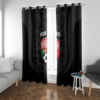 Custom Portugal Football Window Curtain 2026 Come On Selecao das Quinas - Black - Wonder Print Shop