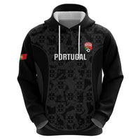 Custom Portugal Football Zip Hoodie 2026 Come On Selecao das Quinas - Black - Wonder Print Shop