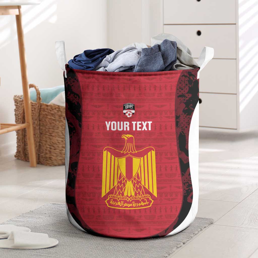 Custom Egypt Football Laundry Basket 2026 Go Pharaohs Ancient Egyptian Pattern - Wonder Print Shop