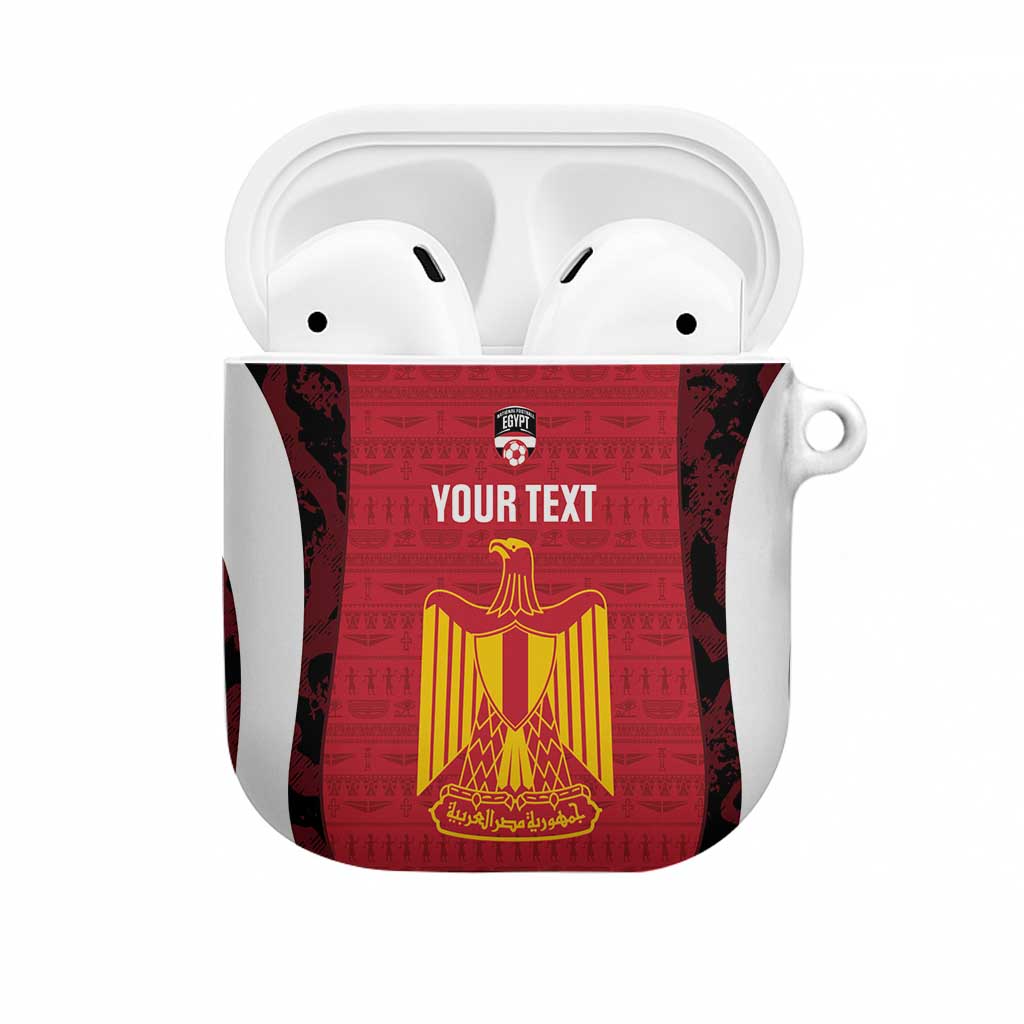 Custom Egypt Football AirPods Case 2026 Go Pharaohs Ancient Egyptian Pattern - Wonder Print Shop