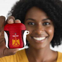 Custom Egypt Football AirPods Case 2026 Go Pharaohs Ancient Egyptian Pattern - Wonder Print Shop