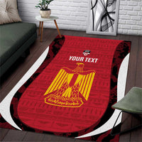 Custom Egypt Football Area Rug 2026 Go Pharaohs Ancient Egyptian Pattern - Wonder Print Shop