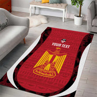 Custom Egypt Football Area Rug 2026 Go Pharaohs Ancient Egyptian Pattern - Wonder Print Shop